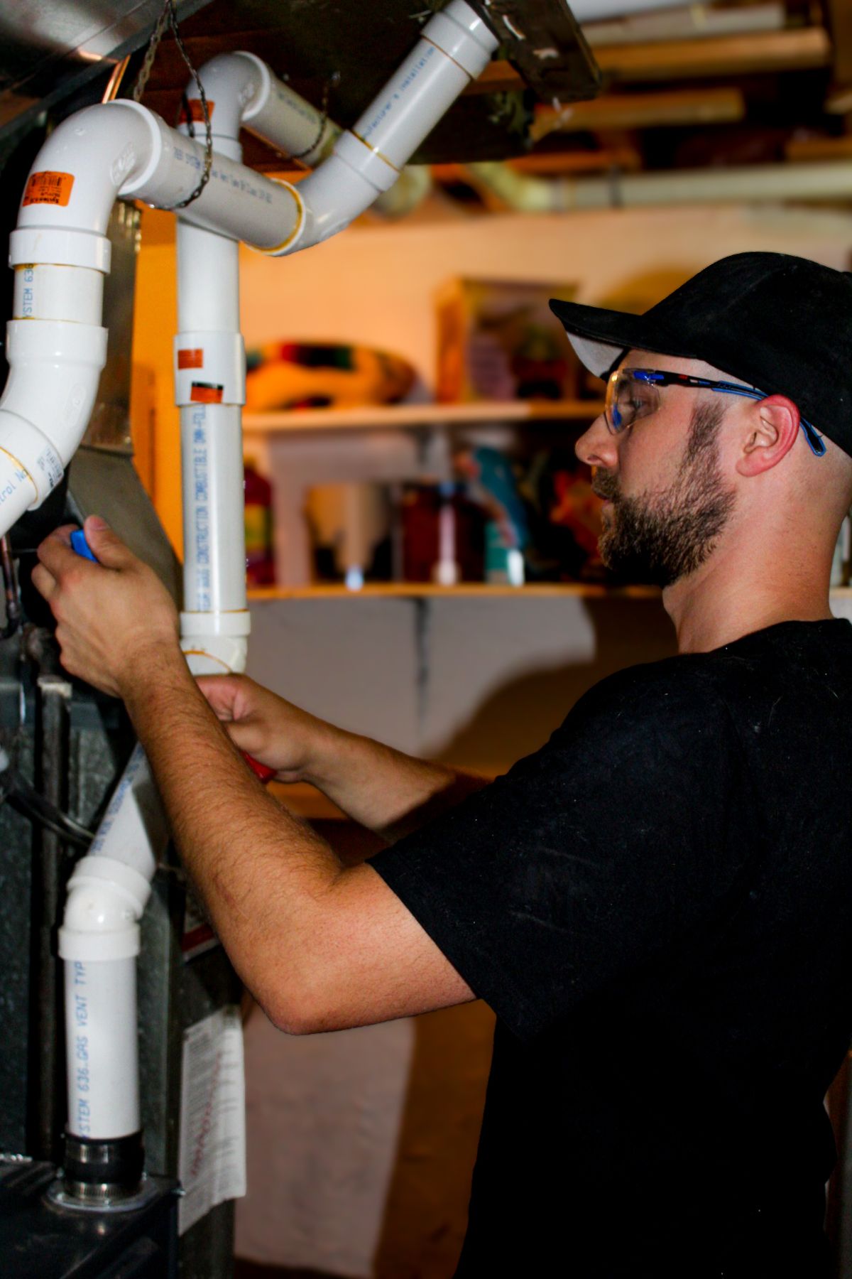 Working in a mechanical room